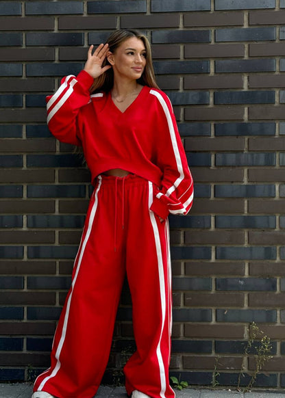 Striped Relaxed Fit Two-Piece Set