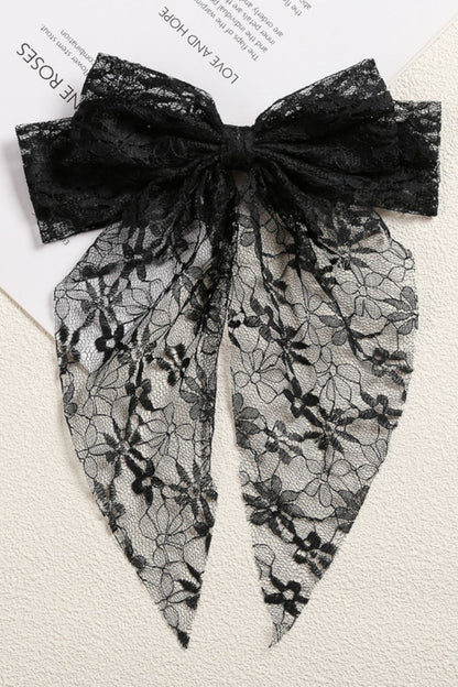 Double Bowknot Lace Hair Clip
