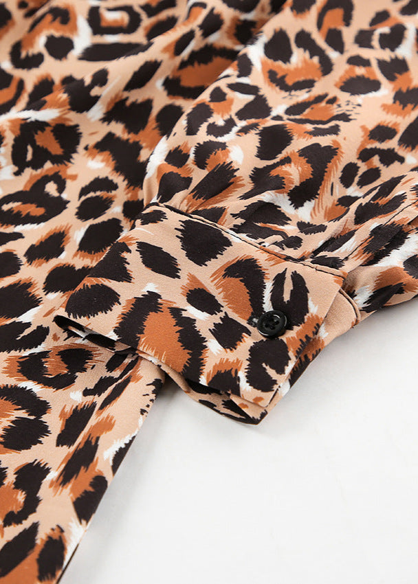 Leopard Elegance Statement Dress