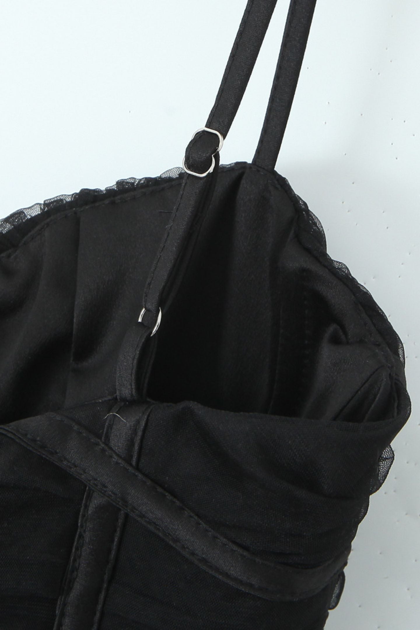 Myrna Bowknot Mesh Mini Slip Dress