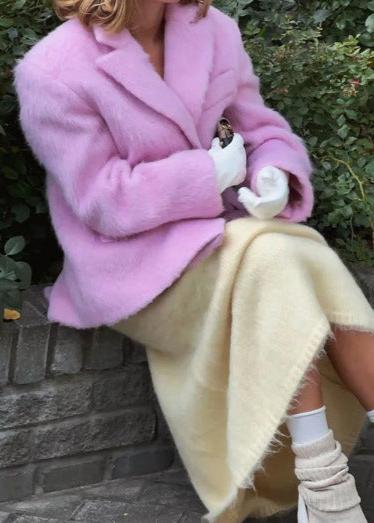 Bella - Oversized Textured Wool Blazer