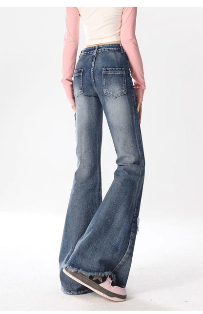 Street Style Micro-flare Trousers
