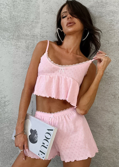 Luna - Eyelet Two-Piece Lounge Set