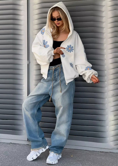 Floral Oversized Hoodie