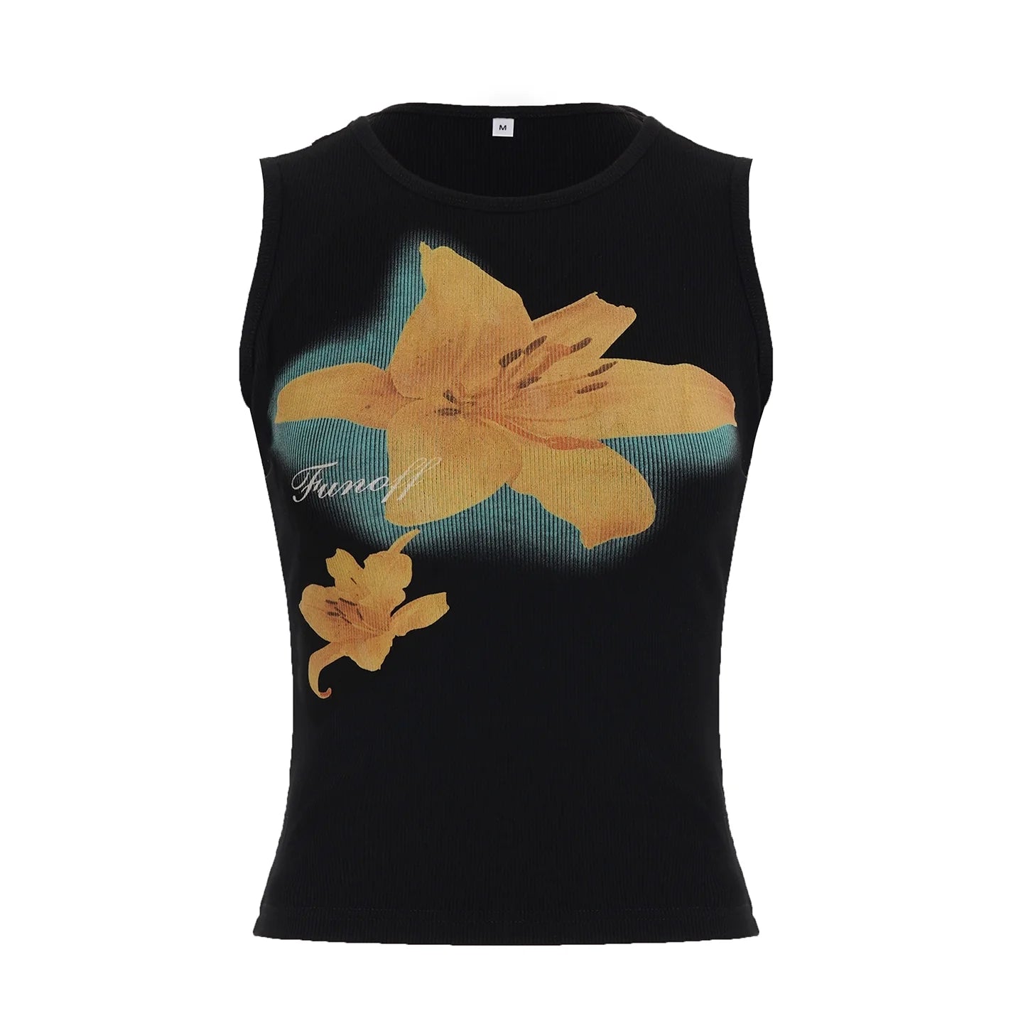 Razan Abstract Print Crop Top