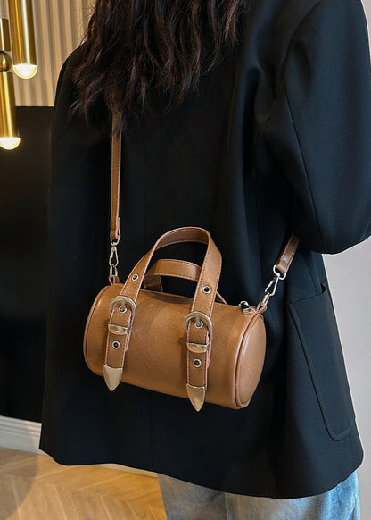 Compact Barrel Crossbody Bag