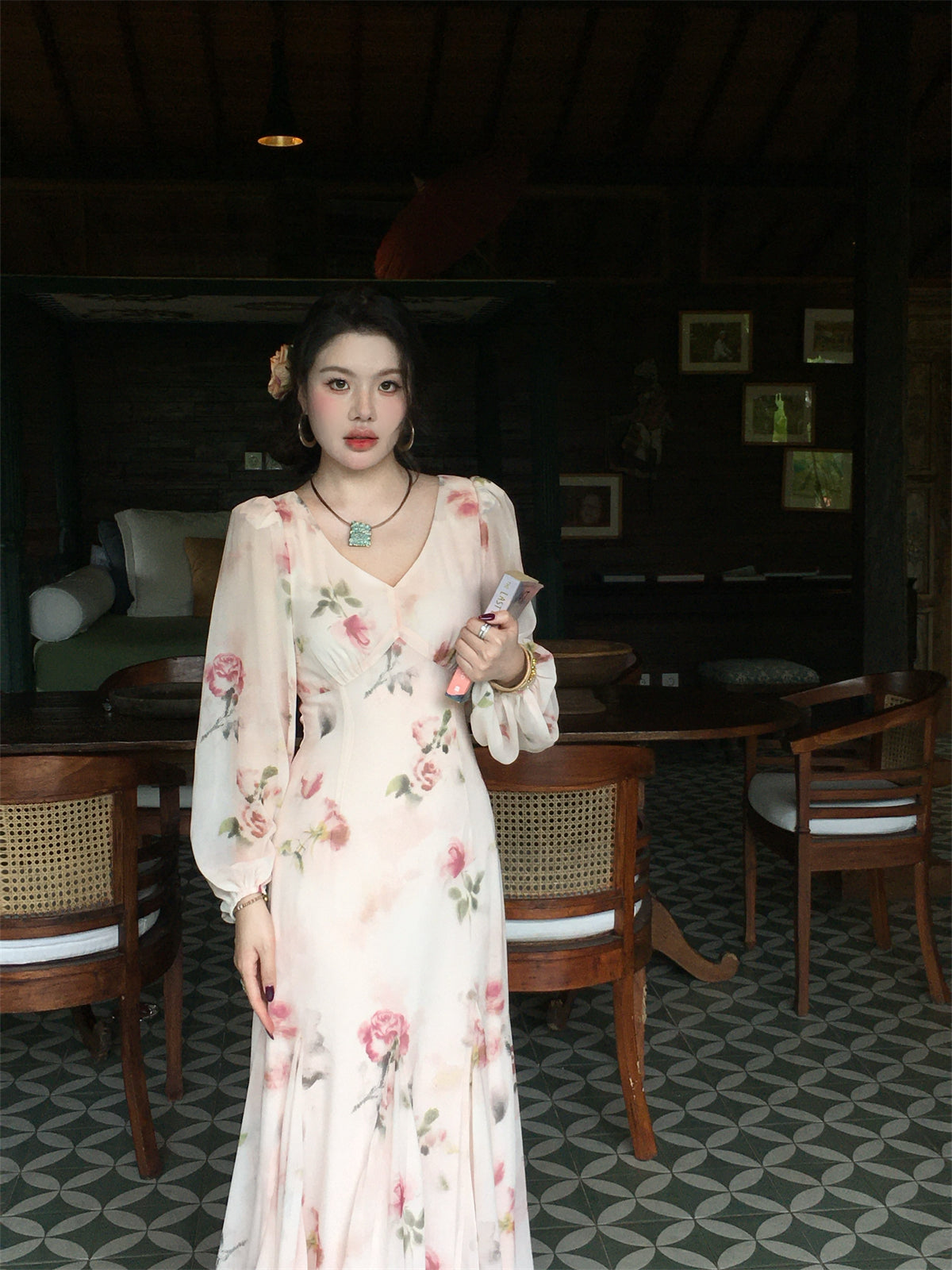 Soft Peach Mist Maxi Dress Gentle Romantic Look for SpringSummer 2025 gunne sax vintage dress