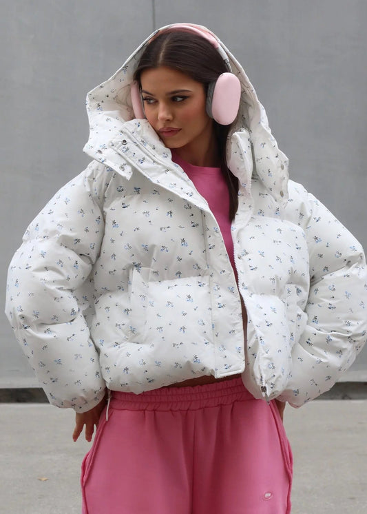 Floral Puffer Jacket