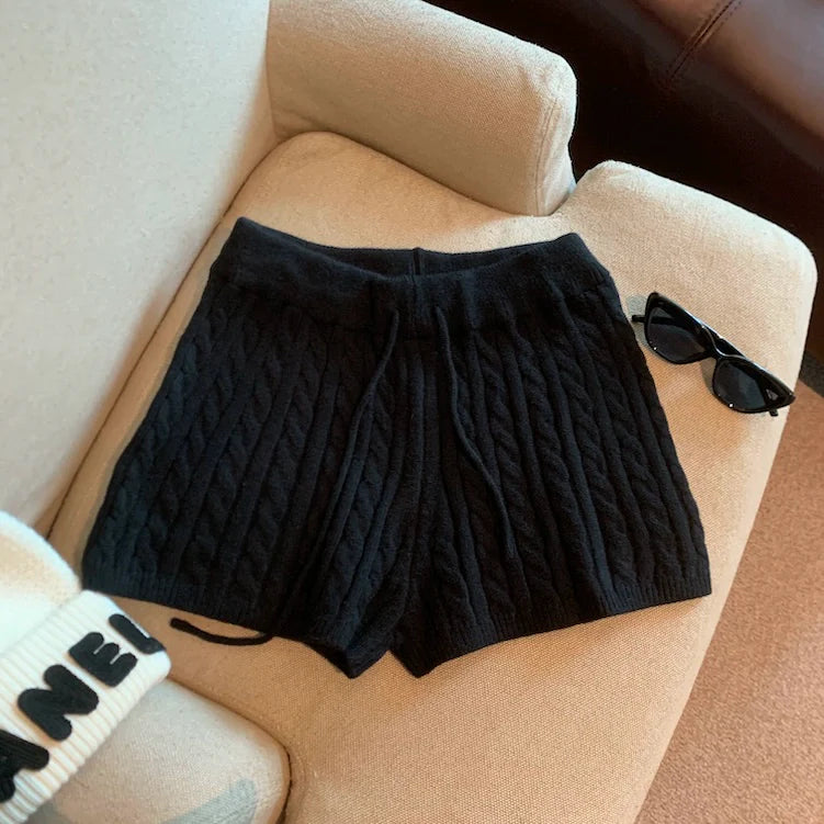 Khyla Cozy Wide-Leg Shorts