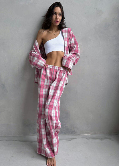 Harper - Plaid Cotton Pajama Set
