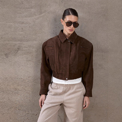 Star Lapel Crop Jacket