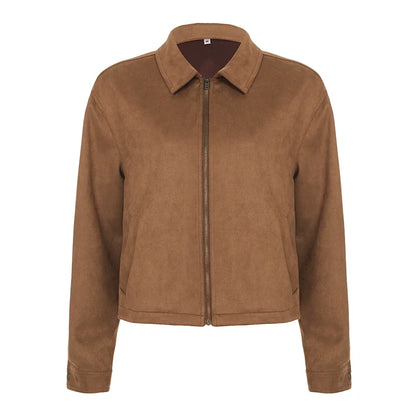 Yanelly Lapel Cropped Jacket