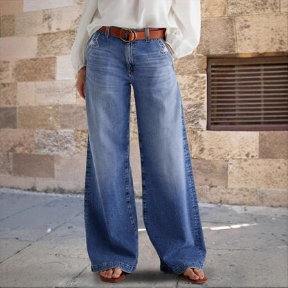 Elena | Casual Straight Leg Jeans