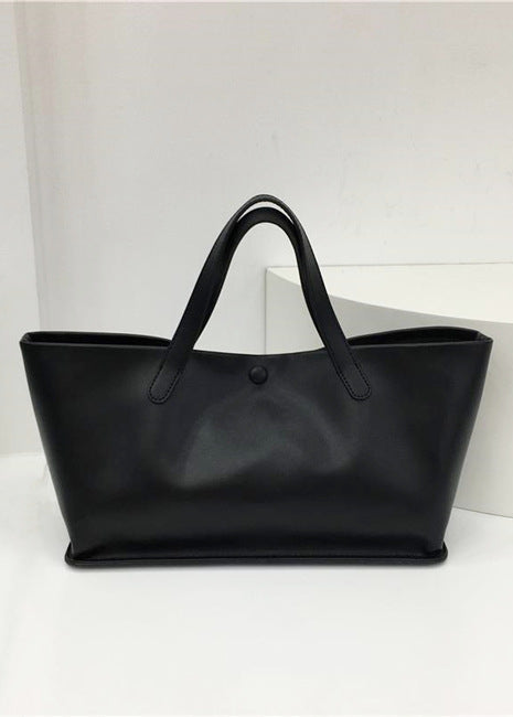 Aria - Minimalist Faux Leather Tote Bag
