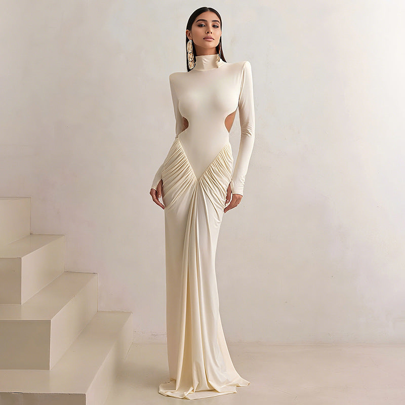 Sexy High Neck Backless Maxi Dress