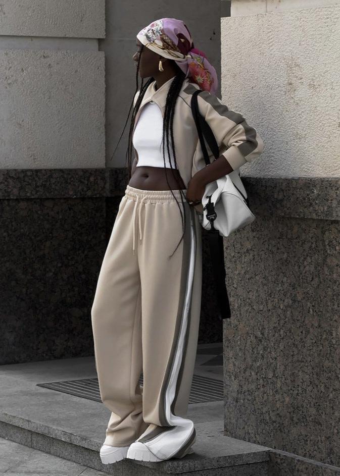 Luxe Contrast Track Set - Bold Streetwear Style