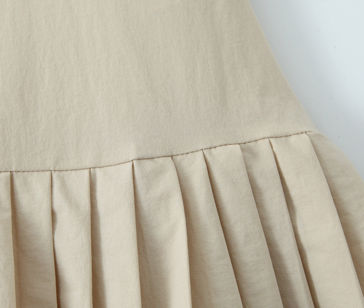 Beige – Strappy Waist-Cinched Slim Dress