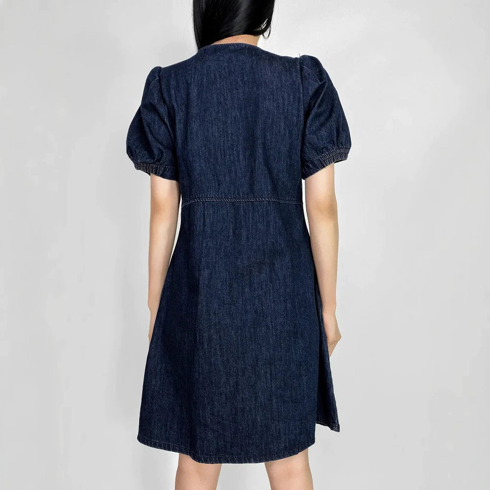 Blue – Relaxed Fit Elegant Denim Dress