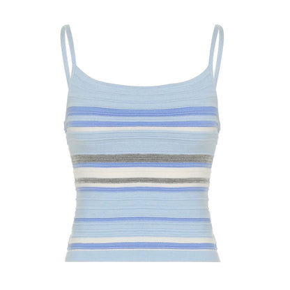Kiyah Gradient Striped Skirt Set