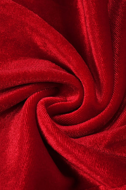 Clara Diamante Rose Velvet Dress Set