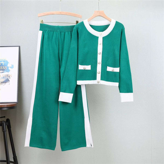 Green – Elegant Slimming Two Piece Set