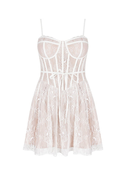 Celeste - Lace Corset Mini Dress