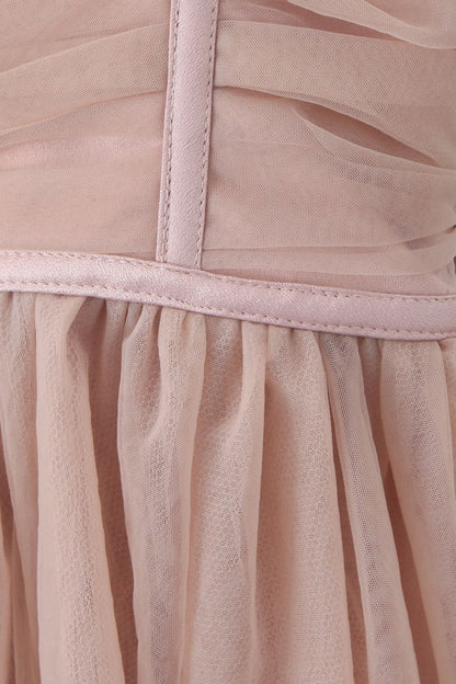 Myrna Bowknot Mesh Mini Slip Dress