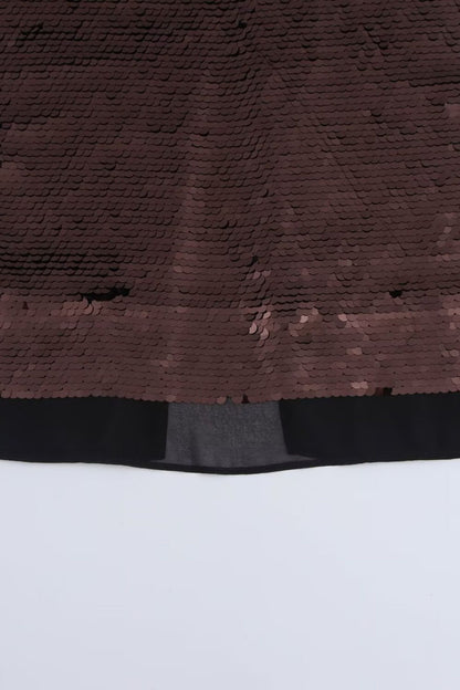 Dale Sequins Chiffon Pencil Skirt