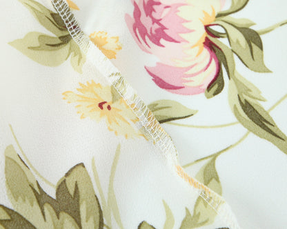White - Fashion Floral Slim-Fit Sundress