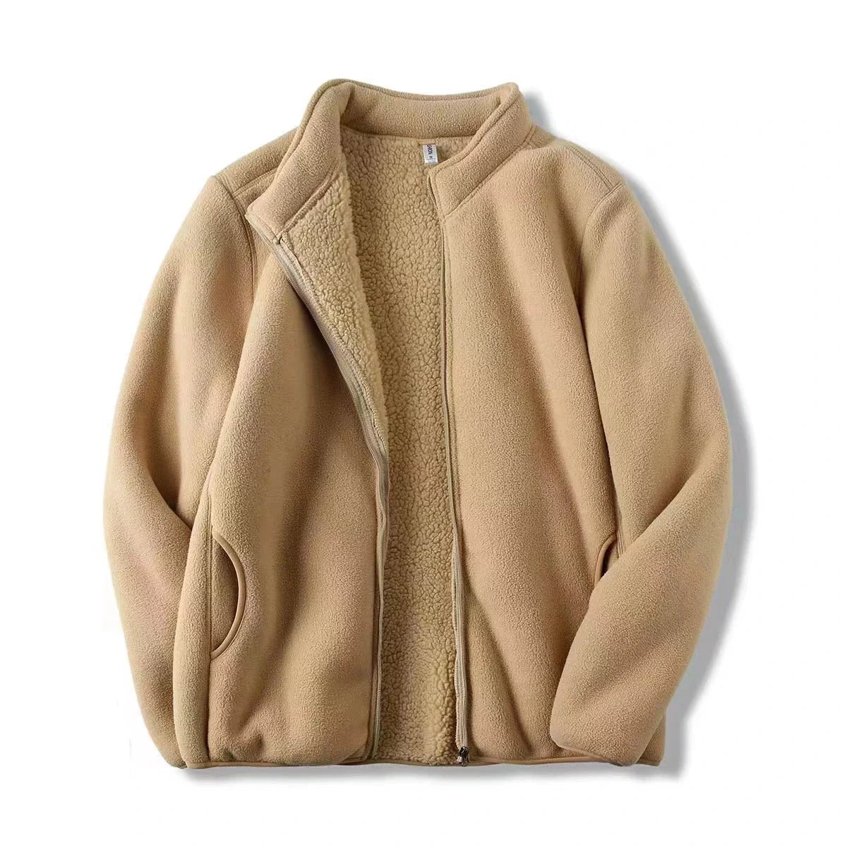 Zoee Plush Stand Collar Jacket