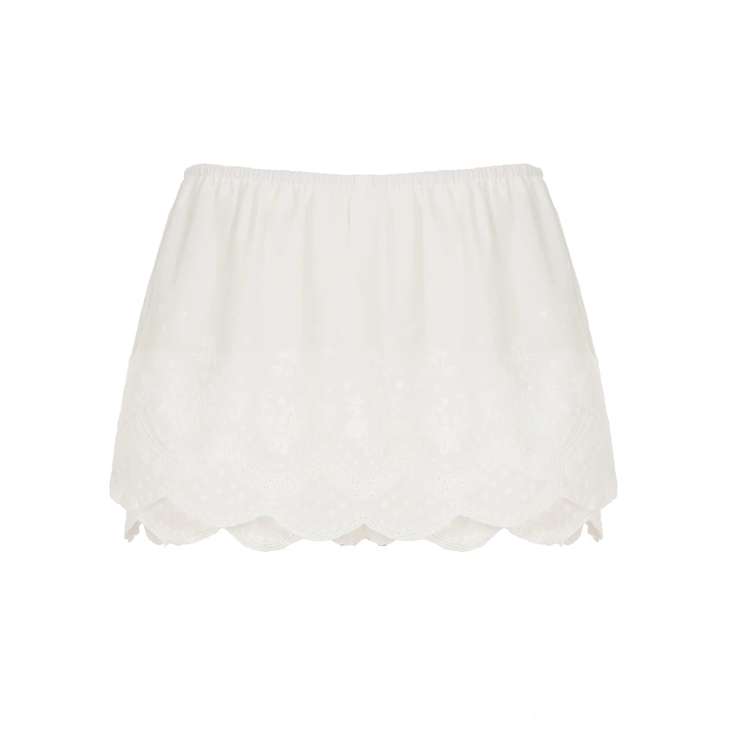 Kalee Low-Rise Lace Mini Skirt