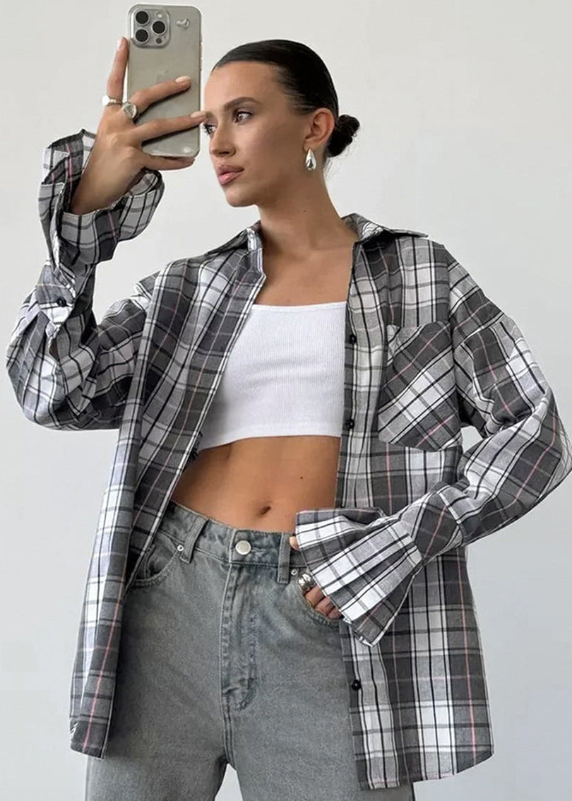 Urban Edge - Plaid Oversized Shirt