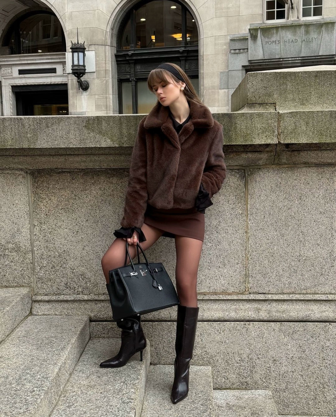 Tayleigh Retro Faux Fur Jacket