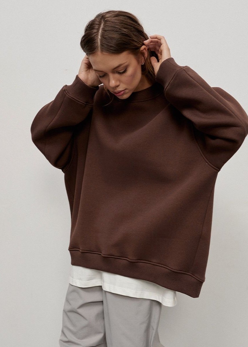 Oversized Navy Sweatshirt - Effortless Cool