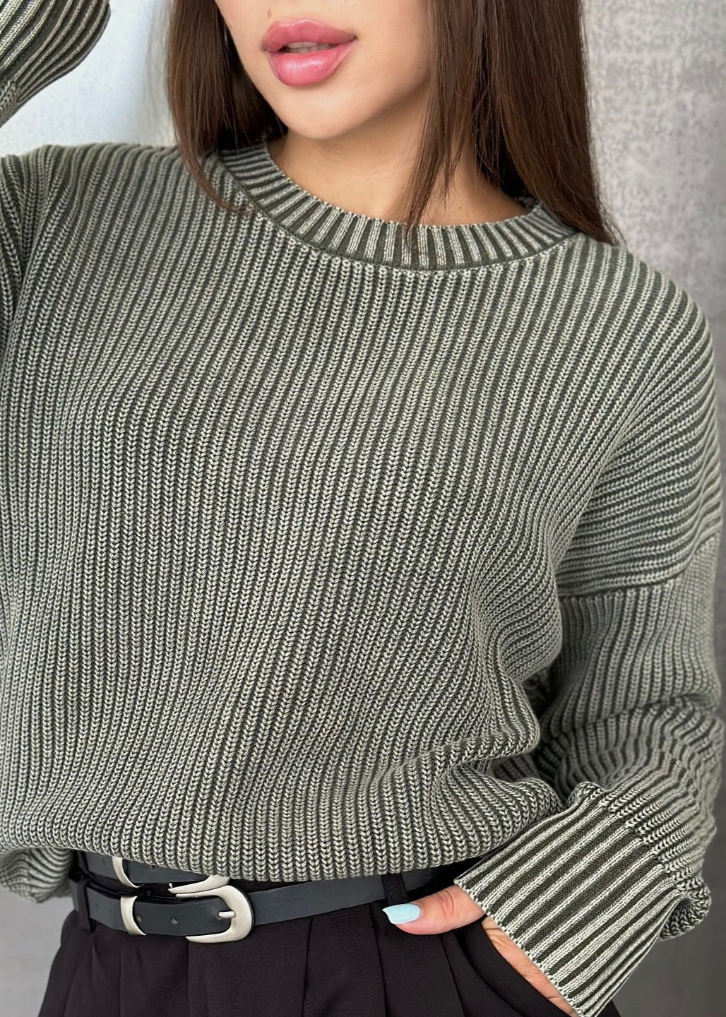 Sophia Ribbed Knit Sweater