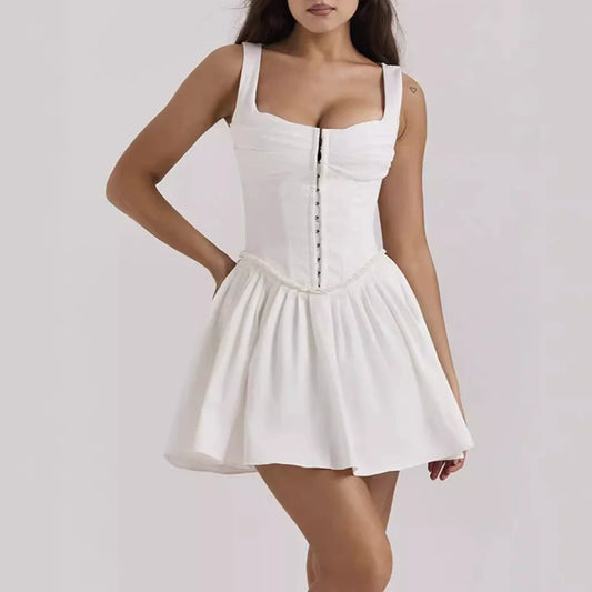 White – Sexy Slim Sleeveless Dress