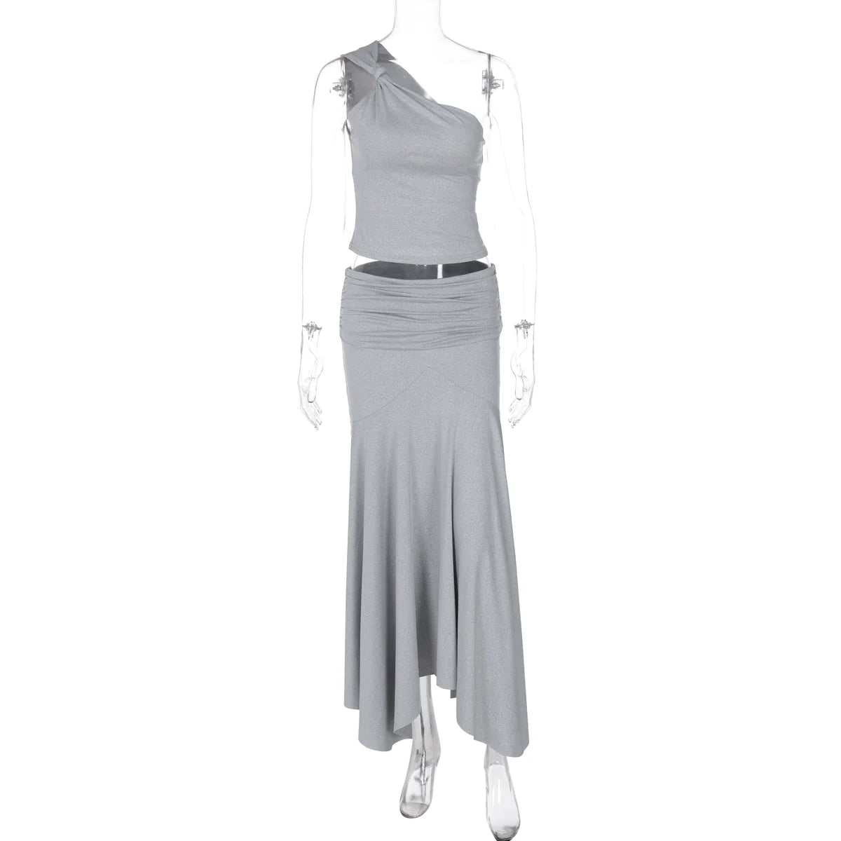 Taryn Ribbed Twist Skirt Set