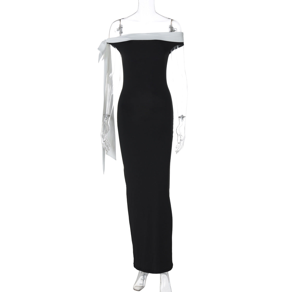 Elyanna Off Shoulder Bow Maxi Dress