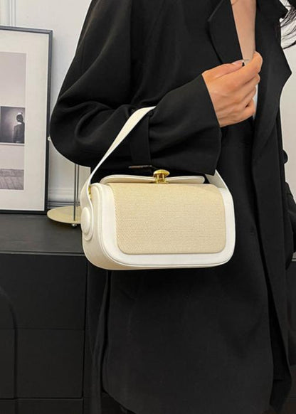 Aria - Two-Tone Structured Top-Handle Bag