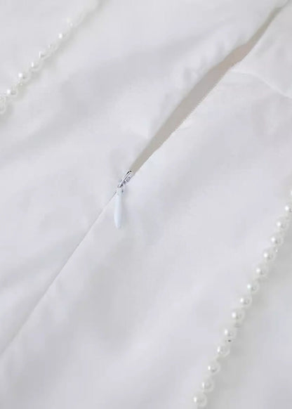 Rosalie - Halter Neck Mini Dress with Pearl Details