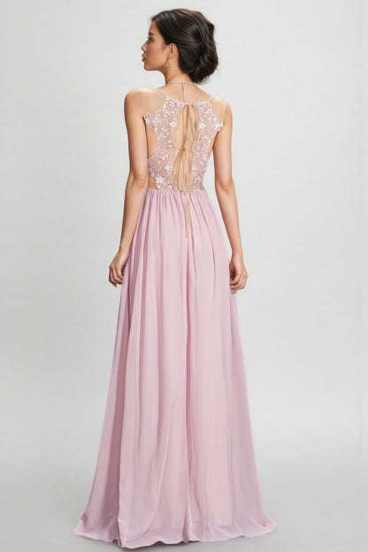 Sakina Off-the-Shoulder Chiffon Maxi Dress