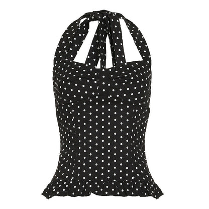 Alaura Polka Dot Halter Top