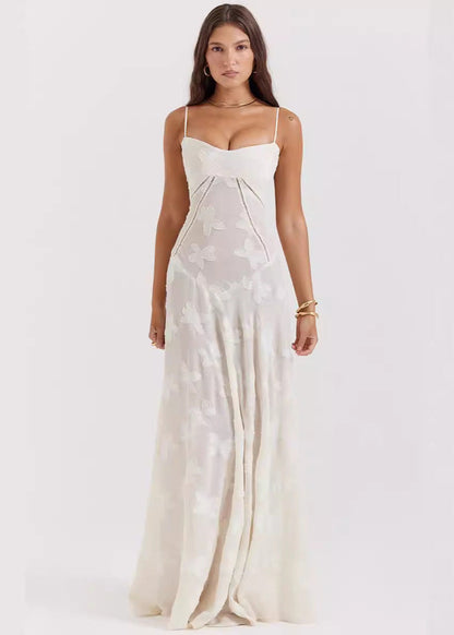 Celestine - Spaghetti Strap Floral Maxi Dress