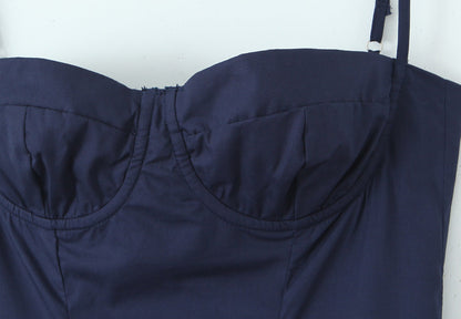 Navy Blue – Vintage Sexy Spaghetti Strap Dress
