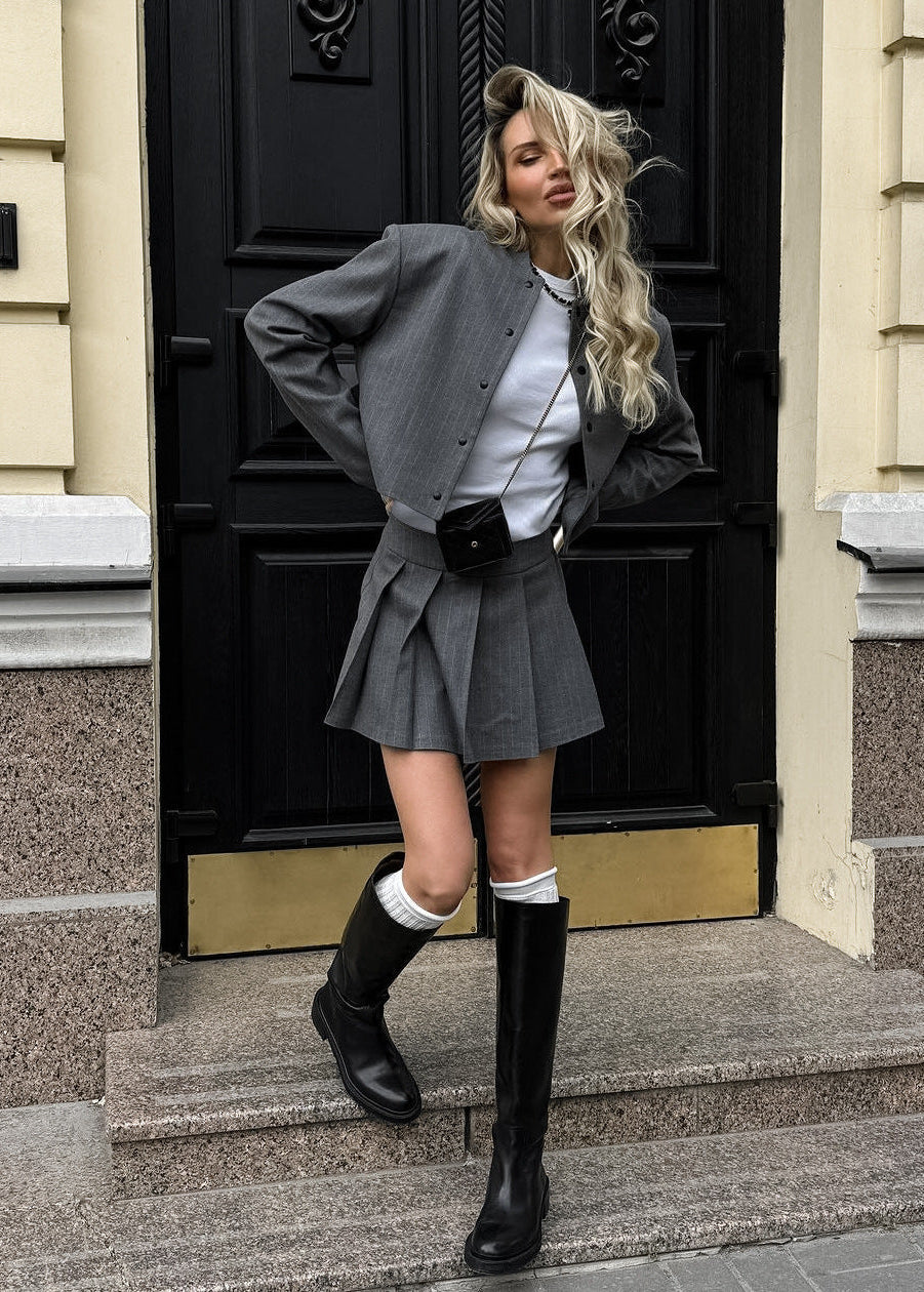 Urban Edge - Pinstripe Two-Piece Set