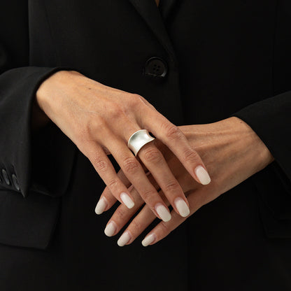 Unisex Irregular Geometric Open Knuckle Ring