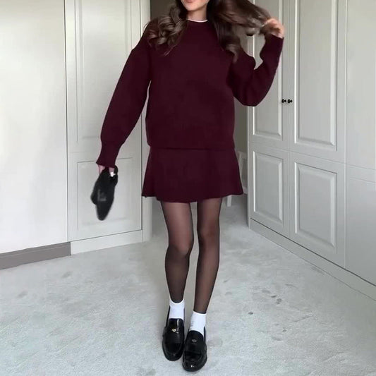 Harper - Knit Sweater and Skirt Set