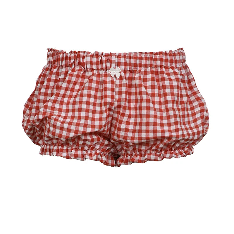 Fatoumata Bow Plaid Shorts