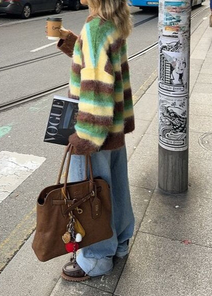 Cozy Stripes Mohair Sweater