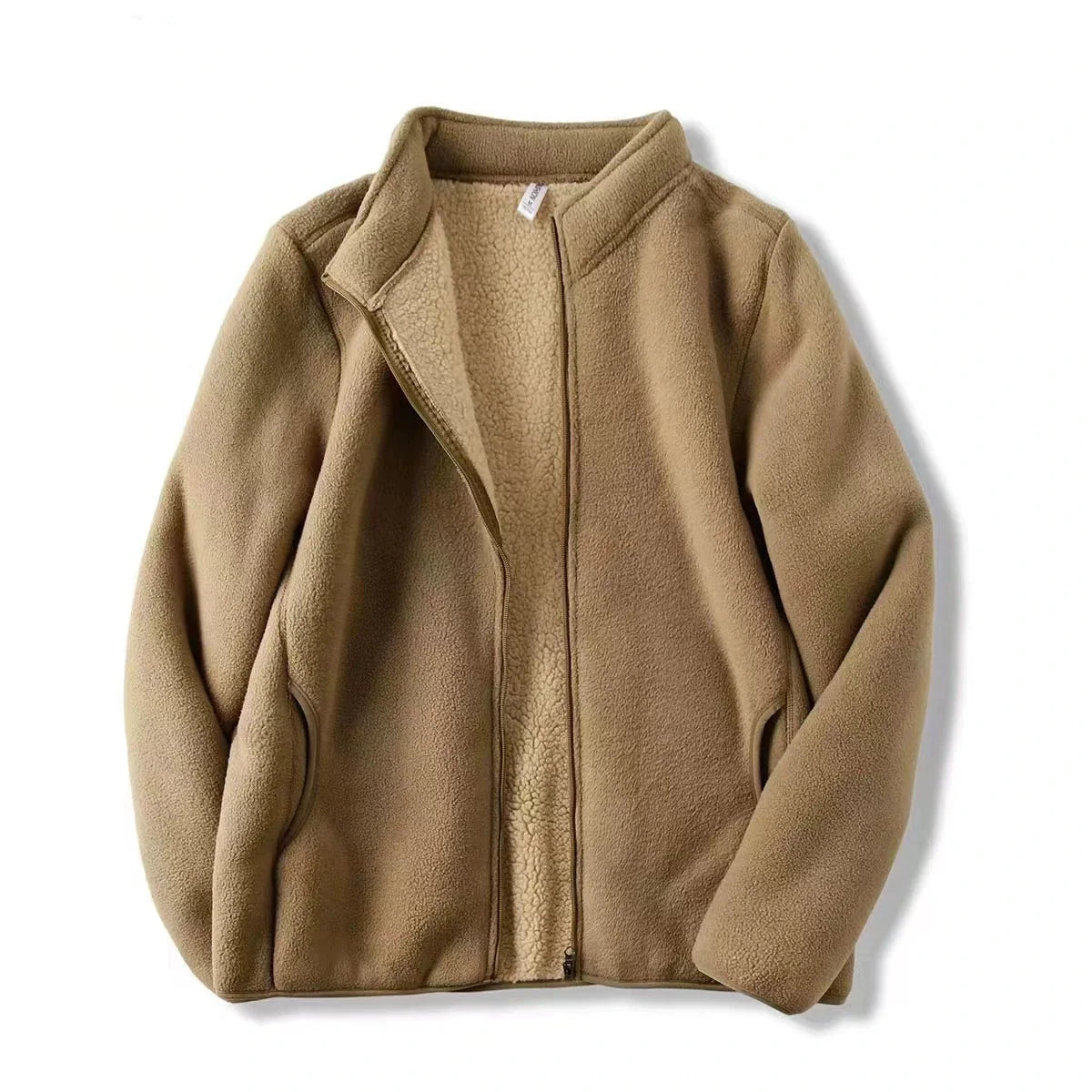 Zoee Plush Stand Collar Jacket